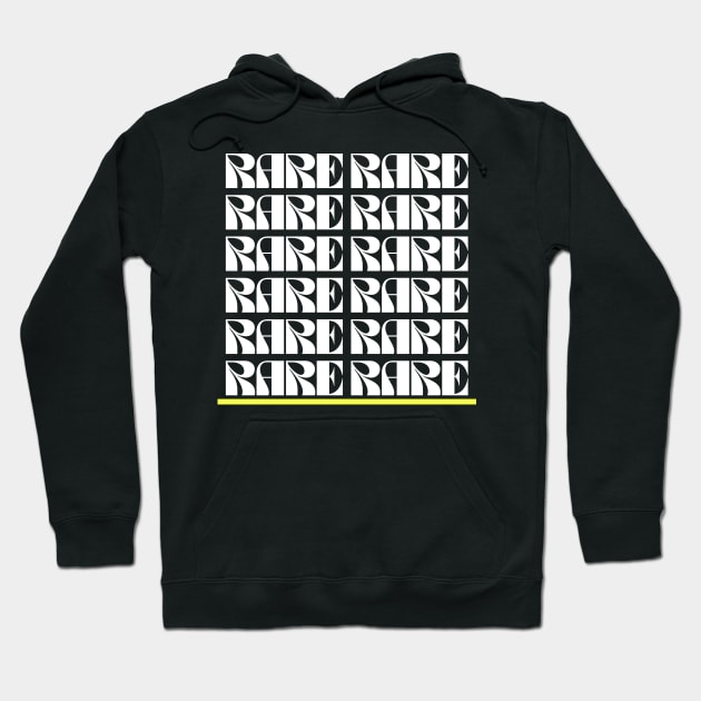 Rare - Typography Hoodie by Pop Cult Store